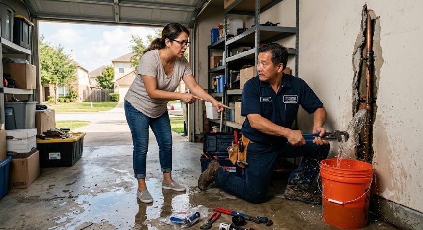 Reparación de Tubería Rota en Houston | Servicio 24/7